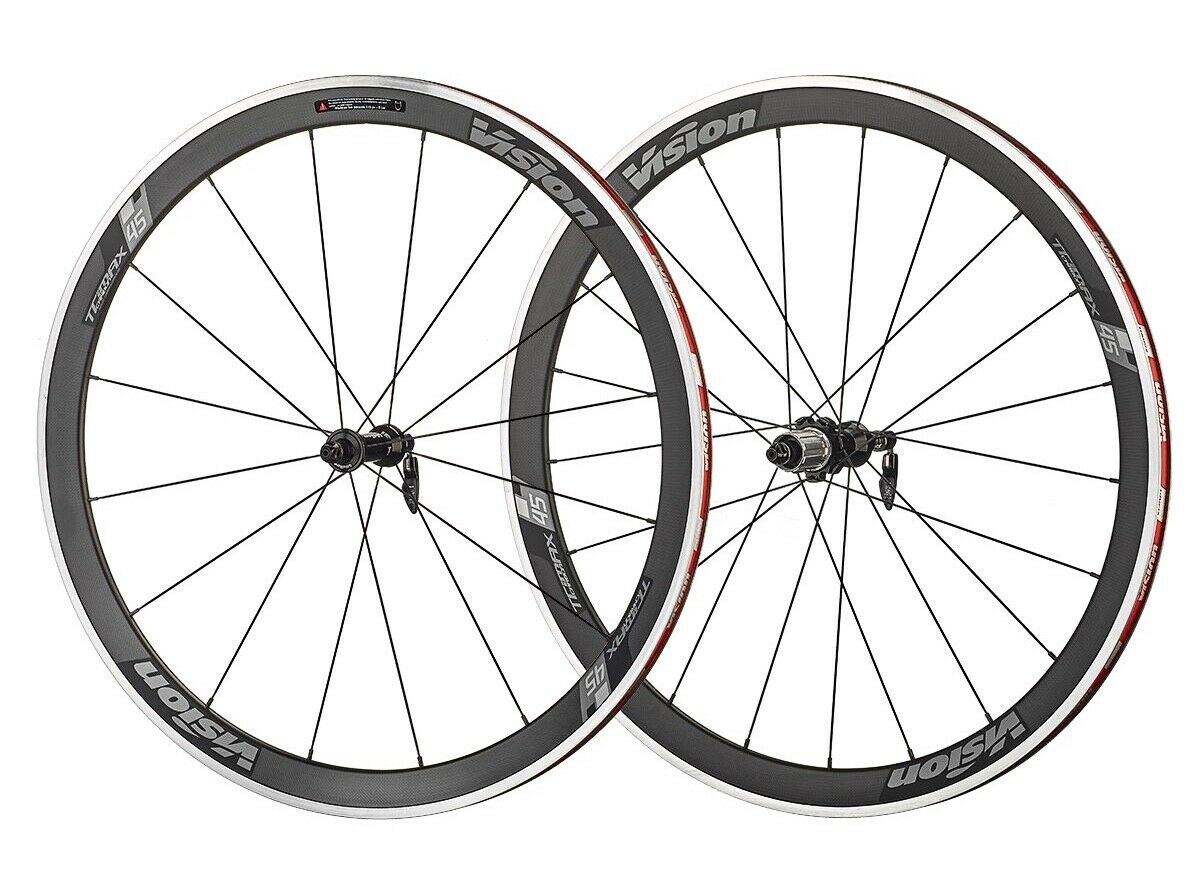 vision trimax 45 carbon clincher road wheelset