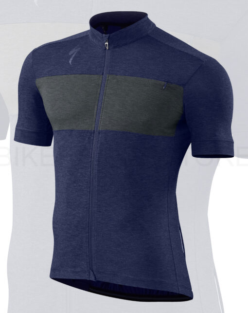 Specialized Men's RBX Drirelease Merino Jersey Deep Indigo / Carbon Heather - M