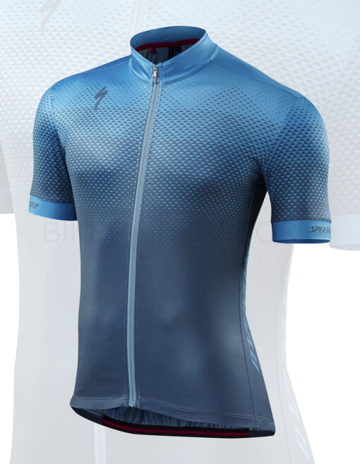 Specialized Men's RBX Comp Short Sleeve Cycling Jersey Geo Dust / Blue - Medium