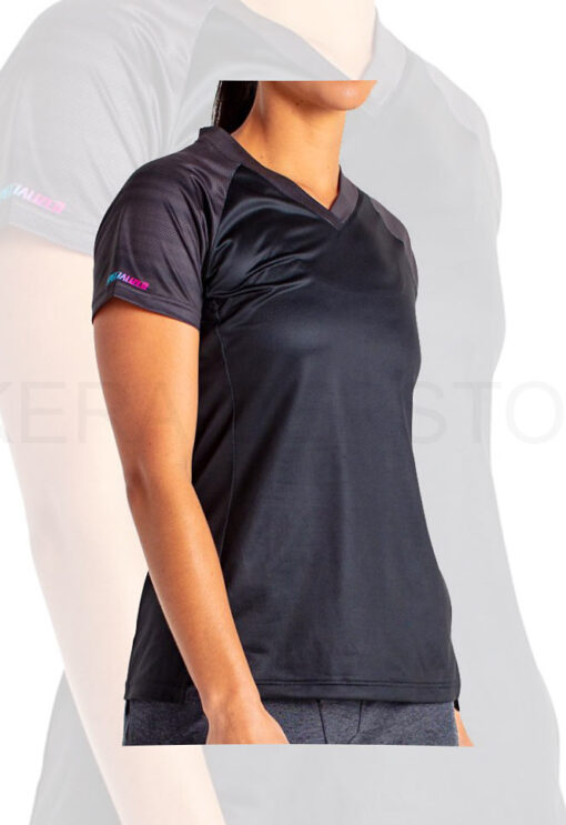 Specialized Women's Andorra Short Sleeve Jersey Black / Charcoal Lightspeed - M