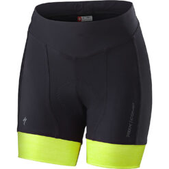 Specialized Women's RBX Comp Cycling Shorty Shorts Black / Neon Yellow - Medium
