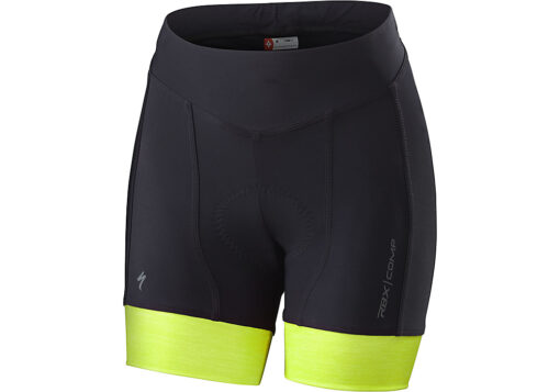 Specialized Women's RBX Comp Cycling Shorty Shorts Black / Neon Yellow - Medium