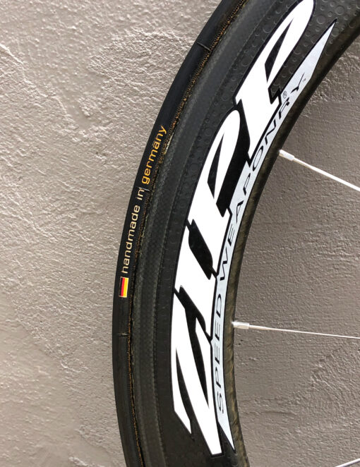 Zipp 404 Firecrest Tubular Carbon Front Wheel with Continental Tire Included