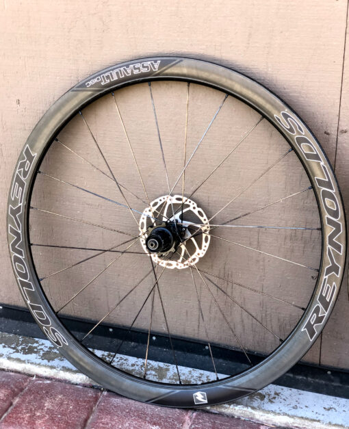 Reynolds Assault SLG Carbon Disc Tubular Aero Road Bike Wheelset 11 sp w/ Rotors