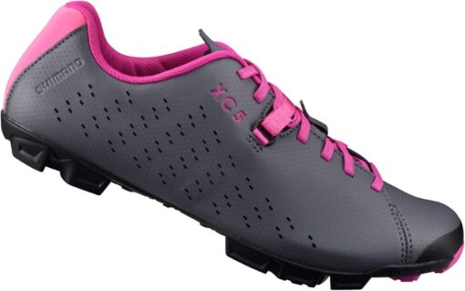 Shimano XC5 Bike Cycling Shoes Gray/Magenta 6.5