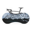 Indoor Bike Water Resistant Anti Dust Wheels Cover for Storage and Transportation - Frozen Ocean