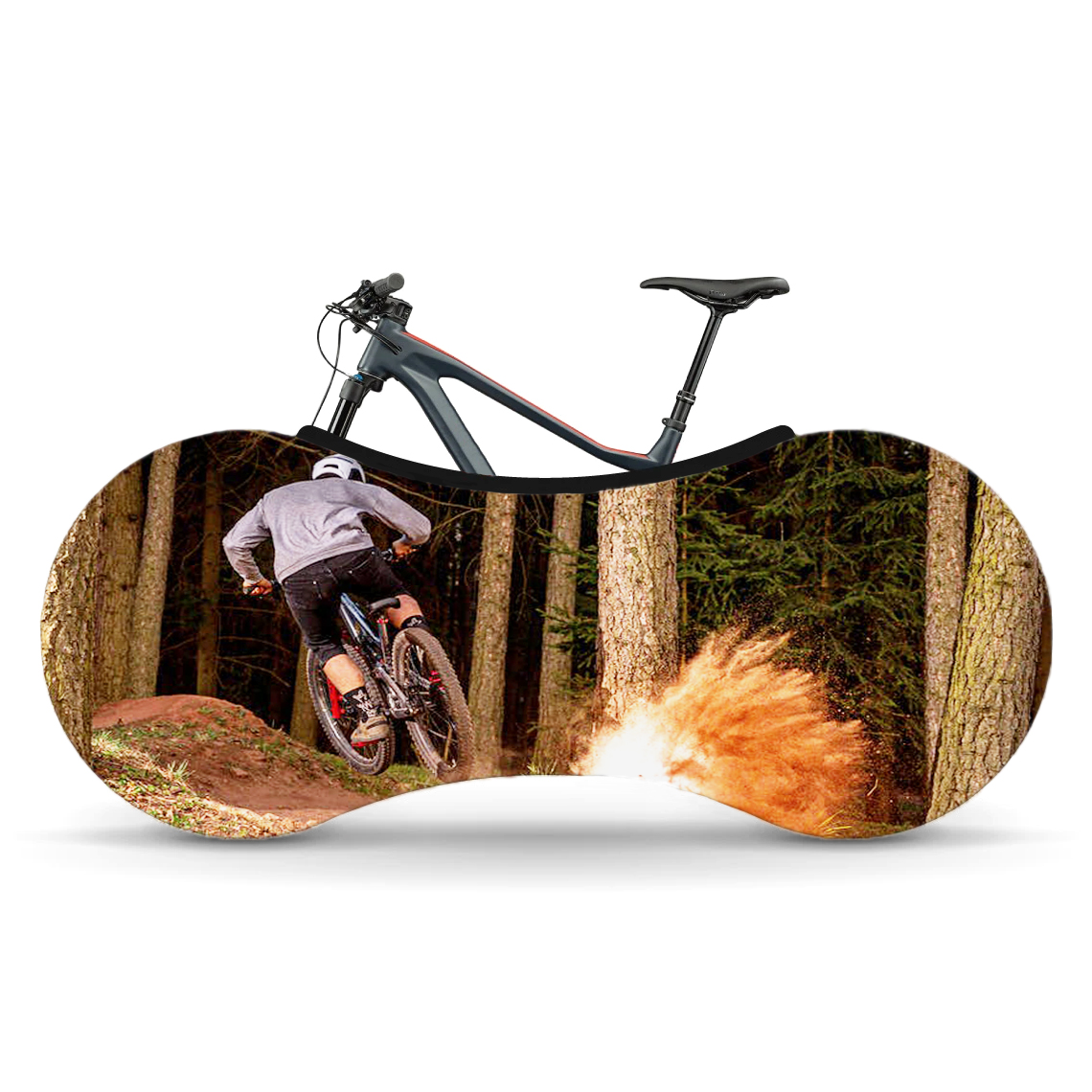 Indoor Bike Water Resistant Anti Dust Wheels Cover for Storage and Transportation - Mountain Trail