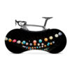 Indoor Bike Water Resistant Anti Dust Wheels Cover for Storage and Transportation - Balloons Night Glow