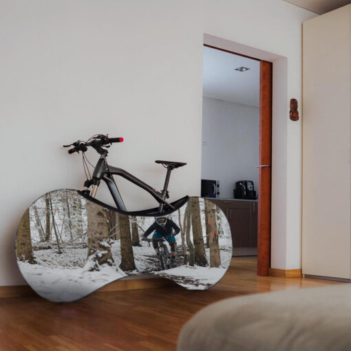 Indoor Bike Water Resistant Anti Dust Wheels Cover for Storage and Transportation - First Snow