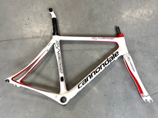 Cannondale Synapse Hi-Mod Rim Brake Carbon Frameset White Red