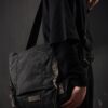 Timbuk2 Single Speed Courier Large Messenger Shoulder Strap Black Canvas Bag
