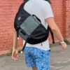 Timbuk2 Kryptic Shoulder Cross Body Padded Messenger Bag Daypack Backpack Black Gray