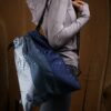 Timbuk2 Cinch Pack Daypack Drawstring Backpack Sport String Bag Dark Light Blue
