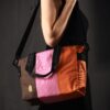 Timbuk2 Cargo Tote S Small Shoulder Strap Heavy Duty Bag Orange Pink Brown