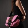 Timbuk2 Messenger Style Tote Bag Cross Body Shoulder Strap Nylon Pink