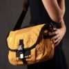 Timbuk2 Messenger Style Tote Bag Cross Body Shoulder Strap Nylon Yellow