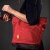 Timbuk2 Ballistic Graphic Cargo Market Travel Tote Shopping Bag L Red w Pouch