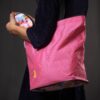 Timbuk2 Ballistic Graphic Cargo Market Travel Tote Shopping Bag L Pink w Pouch