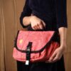 Timbuk2 Messenger Style Tote Bag Cross Body Shoulder Strap Nylon Coral