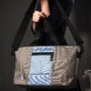 Timbuk2 Cargo Tote Medium Shoulder Strap Heavy Duty Shopping Bag Khaki Blue